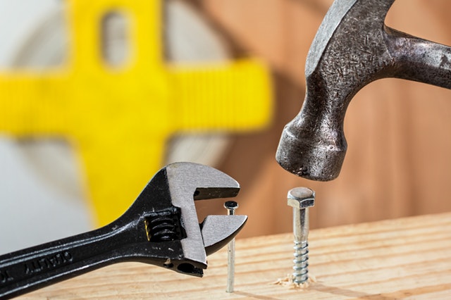 hammer and board