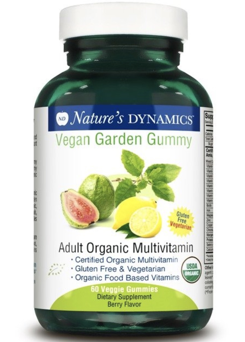 Natures Dynamics Vegan Garden Gummy Adult Organic Multivitamin