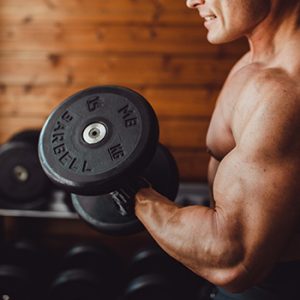 man working out