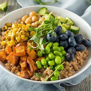 bowl full of carbs enabled food