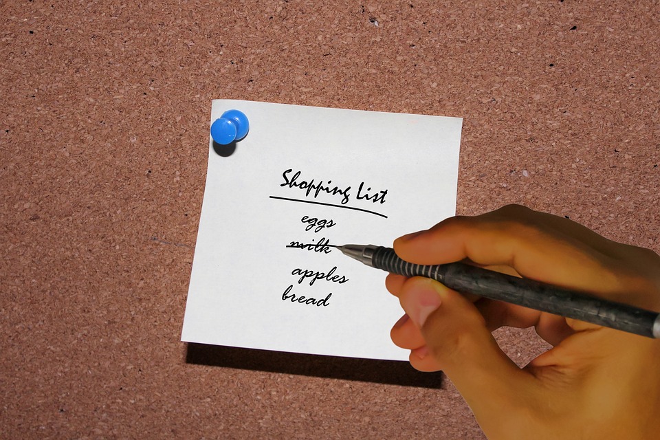 shopping list