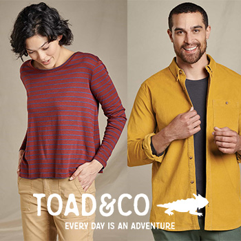 Woman and Man Toad & Co Clothes