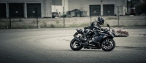 person riding motorcycle