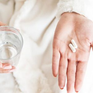 Capsule and water