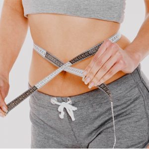 checking waist measurement