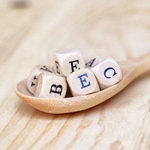 Letters on spoon