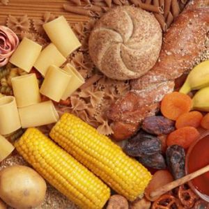 various food with carbs