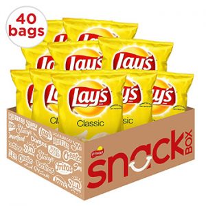 A ox of Lays Classic Potato Chips