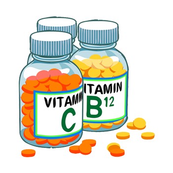 vitamins in bottle