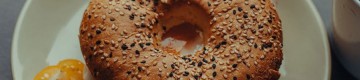 Bagels on a plate