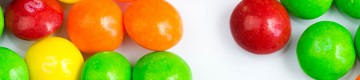 closed up skittles