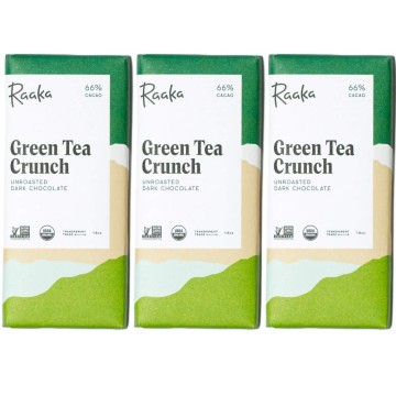 Raaka- Chocolate Green Tea Crunch Bar