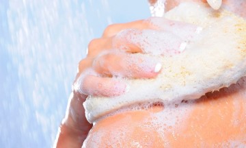 showering with-body wash