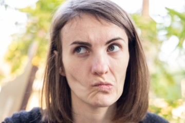 frown lines