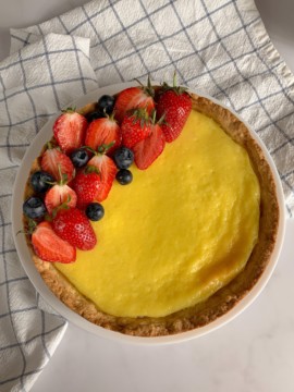 vegan custard pie