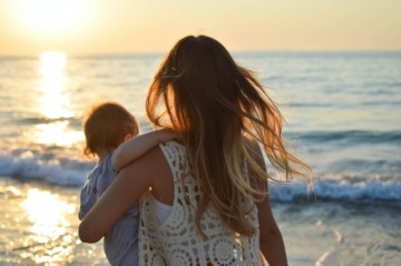 vegan mother and child